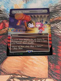 MTG Foil Open the Armory Secret Lair X Sonic - Image 1