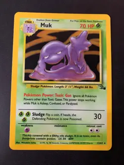 Pokemon TCG Muk 13/62 Fossil NM - Image 1