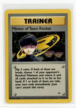 Pokemon Gym Heroes #113/132 Minion of Team Rocket F3 - Image 1