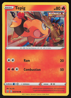 Pokemon TCG - Battle Styles - Tepig 23/163 Cosmos Holo - P - Image 1