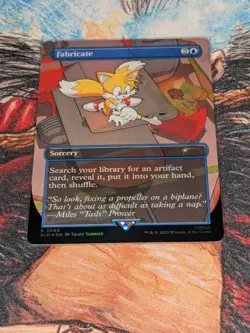 MTG Foil Fabricate Secret Lair X Sonic - Image 1