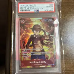 2024 ONE PIECE PROMOS TREASURE BOOSTERS SET #006 MONKEY D. LUFFY PSA 10 - Image 1