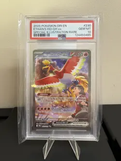 Pokemon Ethan's Ho-Oh ex Destined Rivals Special Illustration Rare #230 PSA 10 - Image 1