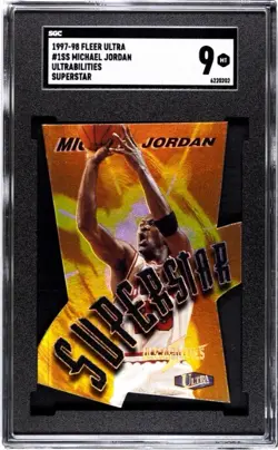 1997-98 Fleer Ultra Ultrabilities Superstar #1 Michael Jordan Bulls HOF SGC 9 🔥 - Image 1