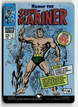 Namor the Sub-Mariner (Borderless) (0391) - Marvel Super Heroes (MSH) - Image 1