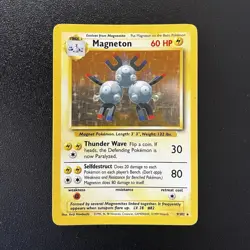 Magneton Base Set Holo Rare 9/102 60 HP English 1999 WOTC Unlimited [LP] - Image 1
