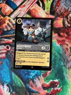 MICKEY MOUSE MUSKETEER LORCANA DISNEY TCG THE FIRST CHAPTER CARD MINT ENG - Image 1