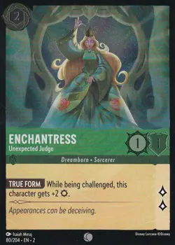 Cold Foil Enchantress - Unexpected Judge 80/204 Common Disney Lorcana - Image 1