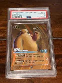 Ravensburger Disney Lorcana Baymax Enchanted Foil 218/204 PSA 10 EN - Image 1