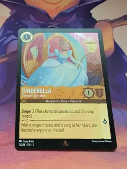 Disney Lorcana TCG Cinderella Ballroom Sensation Cold Foil NM - Image 1