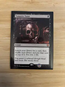 MTG Vampiric Tutor - CMR - NM - Magic The Gathering - Image 1