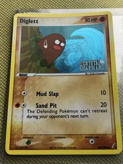 Diglett Reverse Holo 50/100 Pokemon TCG EX Crystal Guardians 2006 NM - Image 2