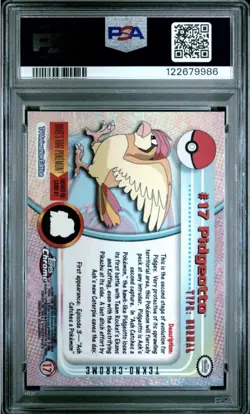 2000 Topps Chrome Pokemon Pidgeotto Tekno PSA 10 Gem Mint pop 5 - Image 2
