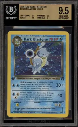 Pokemon Dark Blastoise Team Rocket 1st Edition Holo Rare #3 BGS 9.5 - Image 1