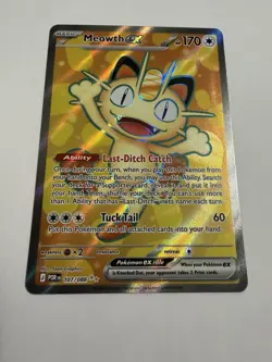 Meowth ex 107/088 Ultra Rare Perfect Order Pokemon Holo NM - Image 1