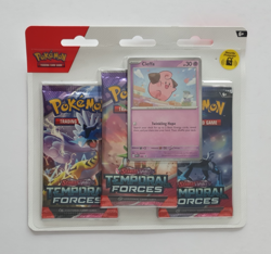 Pokemon TCG: S&V Temporal Forces Triple Blister Cleffa Promo - New & Sealed - Image 1
