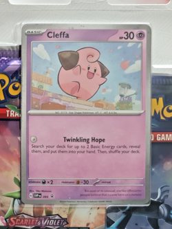 Pokemon TCG: S&V Temporal Forces Triple Blister Cleffa Promo - New & Sealed - Image 2
