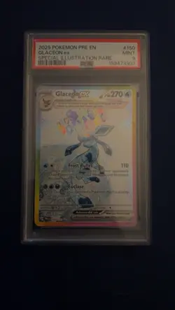 Pokemon TCG Glaceon ex 150/131 Prismatic Evolutions SIR Holo PSA 9 EN - Image 1