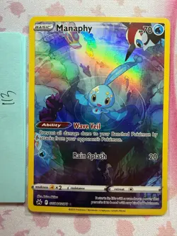 Pokemon TCG Manaphy GG06/GG70 Galarian Gallery Rare Holo NM - Image 1