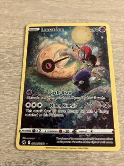 Pokemon TCG Lunatone GG11/GG70 Crown Zenith: Galarian Gallery Holo - Image 1