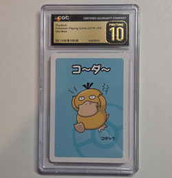 The Pokemon Company Psyduck Pokemon CGC Pristine 10 Playing Cards JP - Image 1