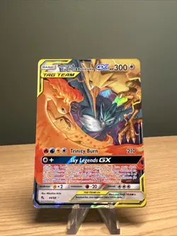 Pokemon TCG Moltres Zapdos Articuno GX Holo Card 44/68 -Hidden Fates - Image 2
