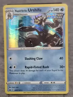 💎Rapid Strike Urshifu - 044/198 - Holo Rare Pokemon Chilling Reign 44/198 - Image 1