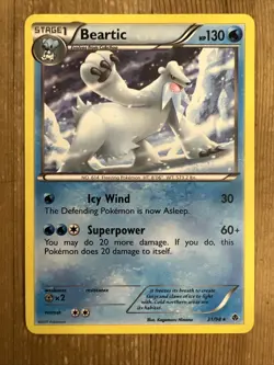 Pokemon TCG Beartic BW - Emerging Powers 31/98 Regular Rare LP - Image 1
