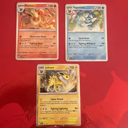 Flareon 167 Vaporeon 168 Jolteon 169 Black Star Promo Pokemon TCG - Image 1