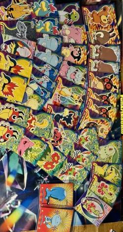 Lot of 2001 Pokemon Topps Johto Series 1 ~ Cards & Stickers 74 Cards~Near Mint - Image 2