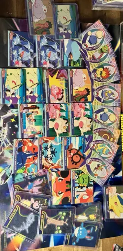 Lot of 2001 Pokemon Topps Johto Series 1 ~ Cards & Stickers 74 Cards~Near Mint - Image 3