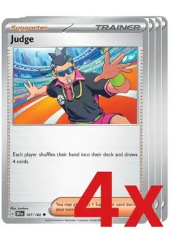 Judge 076/088 x4 Playset 4x Pokemon TCG ME03 Perfect Order POR - 4 Card Set - Image 1