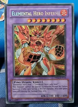 Elemental Hero InFerno PP02-EN010 - Secret Rare - Unlimited Ed - LP - YuGiOh - Image 1