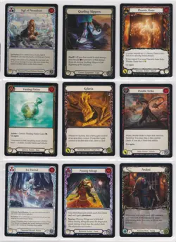 Flesh and Blood TCG Lot – 17x Singles – 2 Foils – Dynasty, Uprising, History Pac - Image 1