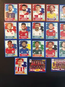 Panini FIFA World Cup 2026 Sticker Collection Lot 31 Cards Purple, Red And Blue - Image 2