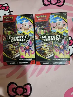 Pokemon TCG: Mega Evolution-Perfect Order Booster Bundle (6 Packs) New Sealed X2 - Image 2