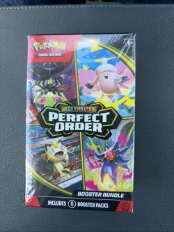 Pokemon TCG: Mega Evolution-Perfect Order Booster Bundle (6 Packs) New Sealed - Image 1
