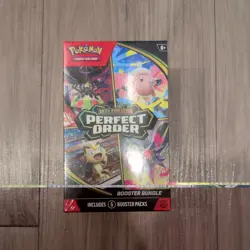 Pokemon TCG: Mega Evolution-Perfect Order Booster Bundle (6 Packs) New Sealed - Image 1