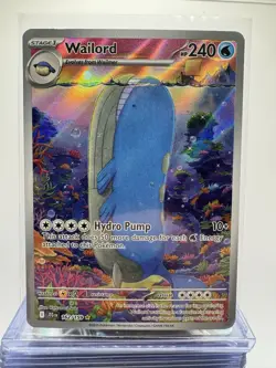 Wailord 162/159 SV09: Journey Together Illustration Rare Full Art Holo HP 240 - Image 1