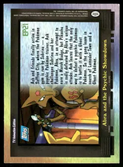 Pokemon Cards EP21 Abra and the Psychic Showdown Topps Series 2 LP *3 - Image 2