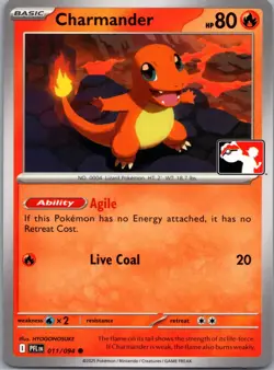 Pokemon Charmander Phantasmal Flames 011/094 Prize Pack Series 9 Non Holo - Image 1