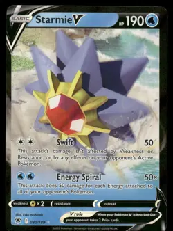 STARMIE V 030/189 HOLO V RARE ASTRAL RADIANCE POKEMON NEAR MINT - Image 1