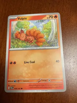 Vulpix 026/167 Twilight Masquerade Regular Pokemon TCG Card - Image 1