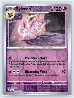 2024 POKEMON SYLVEON SHROUDED FABLE 022/064 SFA REVERSE HOLO NM FREE S&H - Image 1