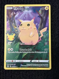 Pikachu 005/025 Holo Rare Celebrations Pokemon Near Mint TCG - Image 1