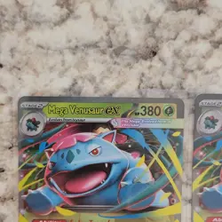 Pokemon Mega Venusaur EX Cards Lot (2) MEG 003/132 Holo - Image 3