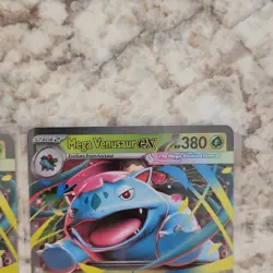 Pokemon Mega Venusaur EX Cards Lot (2) MEG 003/132 Holo - Image 4