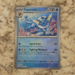 Pokemon TCG Vaporeon Sv: Prismatic Evolutions Reverse Holo Rare ENG 022/131 - Image 1