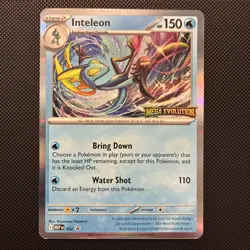 Pokemon TCG Inteleon (Prerelease) 002 MEP Mega Evolution Promo Stamped NM card - Image 1