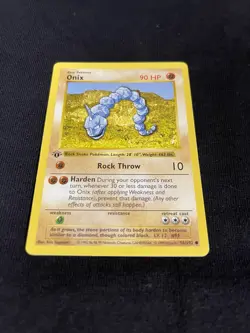 Shadowless Base Set Onix 56/102 1999 Pokemon NM/M NP 1st Edition - Image 2